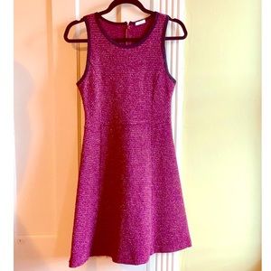 🍷{J. Crew} Cranberry Tweed Dress🥧